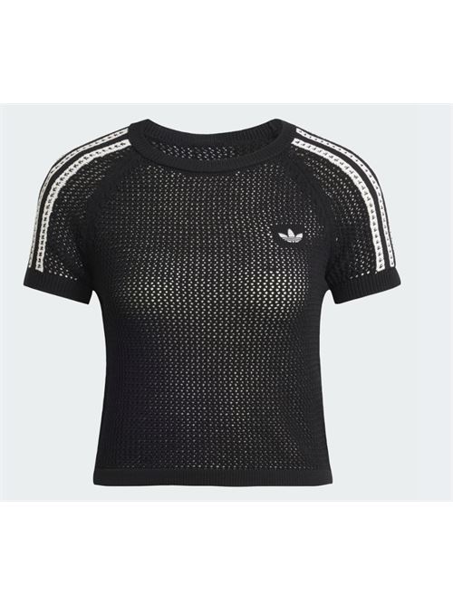 crochet tee ADIDAS ORIGINAL | KC6481BLACK